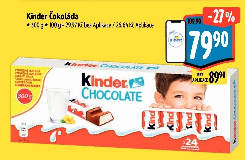 Čokoládky Kinder