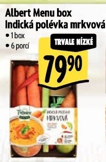 Menu box Indická polévka mrkvová Albert