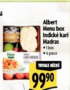 Menu box Indické kari Madras Albert