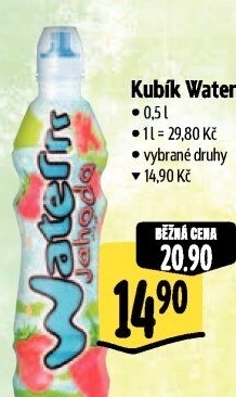 Ochucená voda Waterrr Kubík