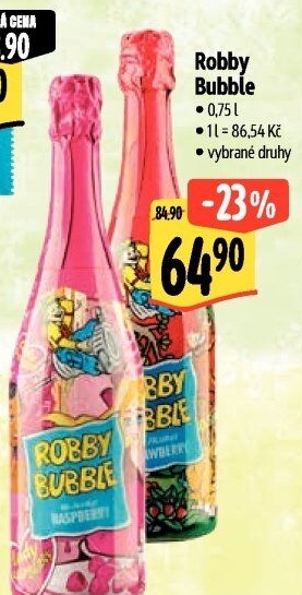 Sekt nealkoholický dětský Robby Bubble