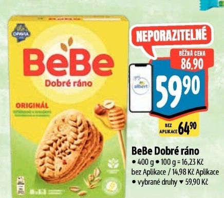 Sušenky BeBe Dobré ráno Opavia