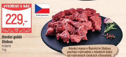 Hovězí maso na guláš Globus