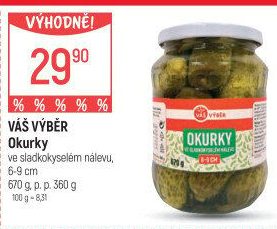 Okurky Váš Výběr