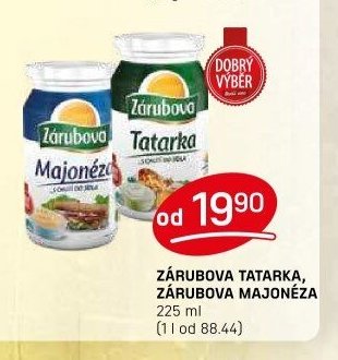 ZÁRUBOVA TATARKA, ZÁRUBOVA MAJONÉZA