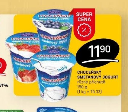 CHOČEŇSKÝ SMETANOVÝ JOGURT