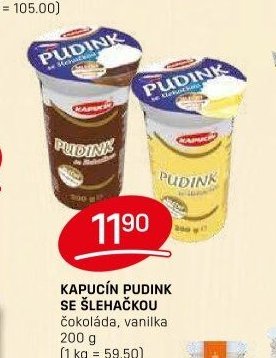 KAPUCÍN PUDINK SE ŠLEHAČKOU