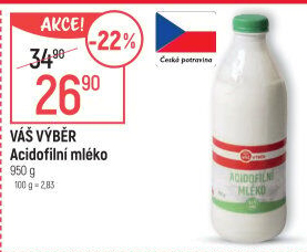 Acidofilní mléko Váš Výběr