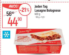 Lasagne bolognese mražené Jeden Tag
