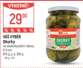 Okurky Váš Výběr