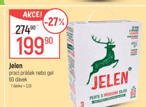 Prací prášek mýdlový Jelen
