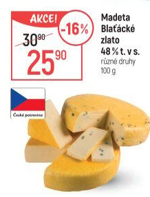 Sýr Blaťácké zlato Madeta
