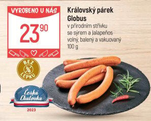 Královské párky se sýrem a jalapeňos Globus