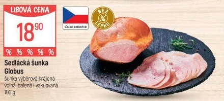 Šunka sedlácká výběrová Globus