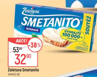 Sýr tavený Smetanito Želetava