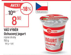Jogurt krémový ochucený Váš Výběr