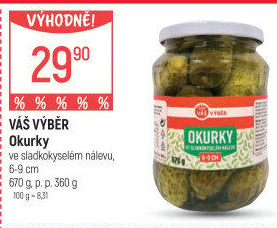 Okurky Váš Výběr
