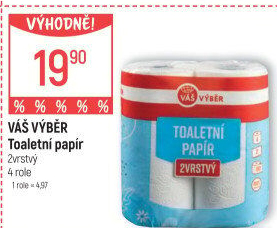 Toaletní papír 2vrstvý Váš Výběr