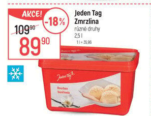 Zmrzlina ve vaničce Jeden Tag