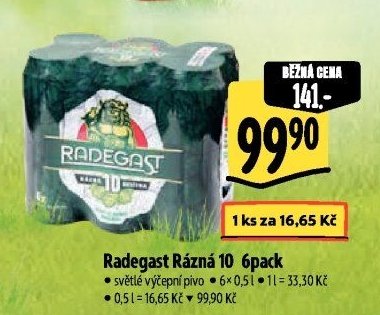 Radegast Rázná 10 6pack
