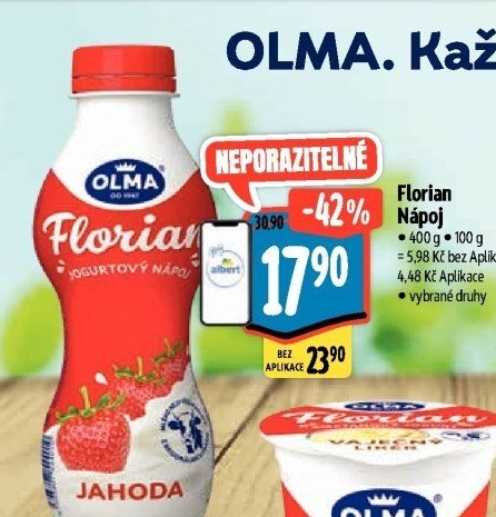 Jogurtový nápoj Florian Olma