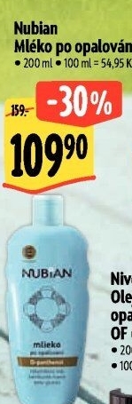 Mléko po opalování Nubian