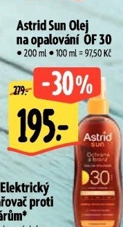 Olej na opalování ve spreji OF 30 Astrid Sun