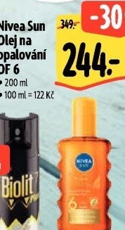 Olej na opalování ve spreji OF 6 Sun Nivea