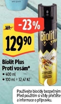 Přípravek proti vosám sprej Plus Biolit
