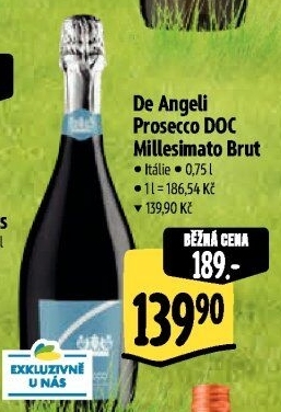 Prosecco Millesimato Brut DOC De Angeli