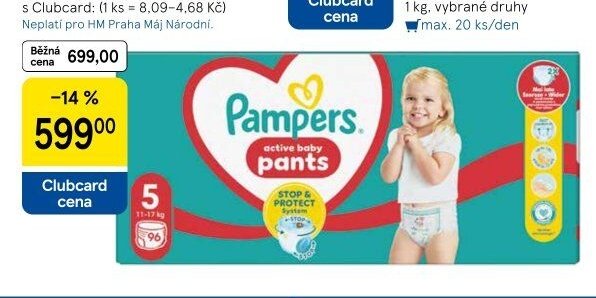 Pampers Plenkové kalhotky