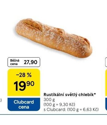 Rustikální světlý chlebík