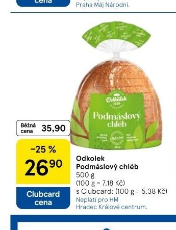 Odkolek Podmáslový chléb