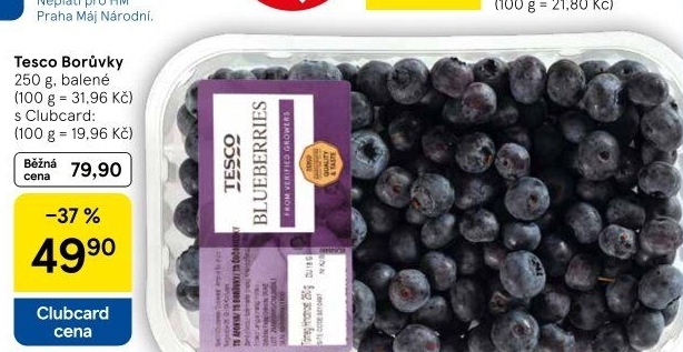 Borůvky Tesco