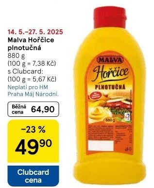 Hořčice plnotučná Malva