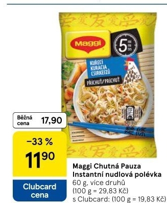 Instantní polévka nudlová Chutná pauza Maggi