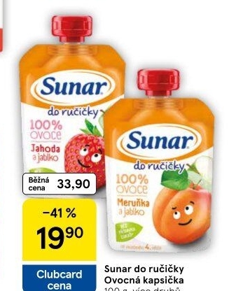 Kapsička do ručičky Ovocný příkrm Sunar