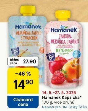 Kapsička ovocná Hamánek