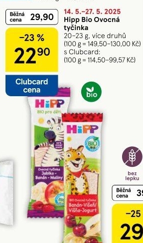 Ovocná tyčinka pro děti Bio HiPP