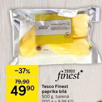 Paprika bílá Tesco Finest