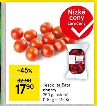 Rajčata cherry Tesco