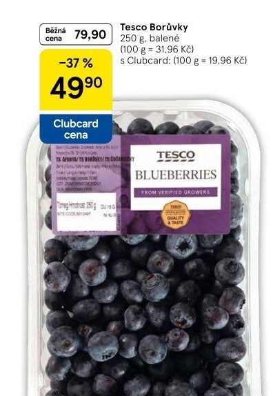 Borůvky Tesco