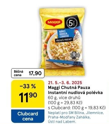 Instantní polévka nudlová Chutná pauza Maggi