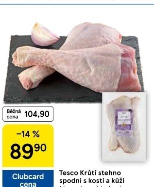 Krůtí stehna Tesco