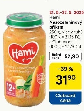 Příkrm masozeleninový Hami