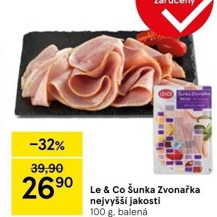 Šunka Zvonařka nejvyšší jakosti LE&