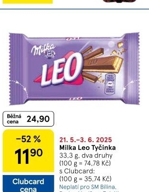 Tyčinka Leo Milka