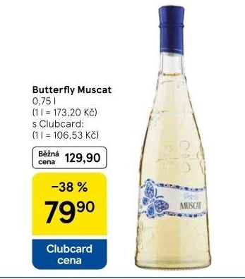 Víno Muscat Butterfly Albastrele Wines S.R.L.