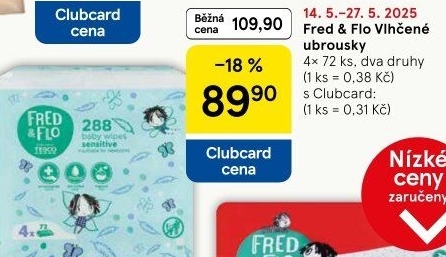 Vlhčené ubrousky Fred&