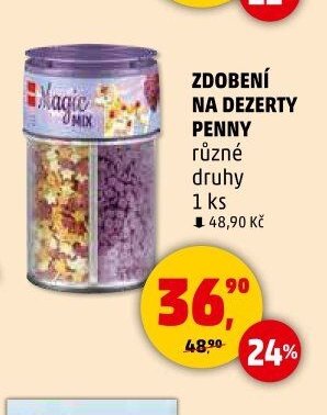 ZDOBENÍ NA DEZERTY PENNY